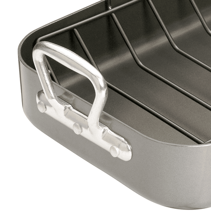 Non-stick roasting tin with rack, 40 x 28cm, Premium