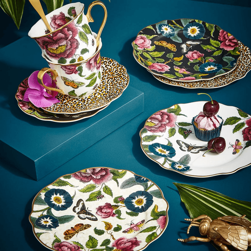 Creatures of Curiosity Cake Plates Set of 4, Multi