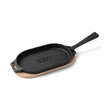 Image showing the Cast Iron Grizzler Pan, Black product.