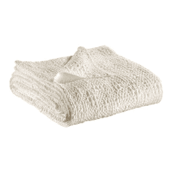 Image showing the Tana Bed cover, 180 x 260cm, Chalk product.