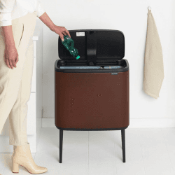 Image showing the Bo Touch Bin, 11 + 23L, Mineral Cosy Brown product.
