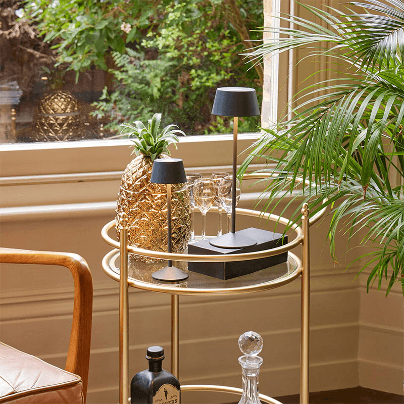 Scoon Rechargeable Table Lamp in Shale