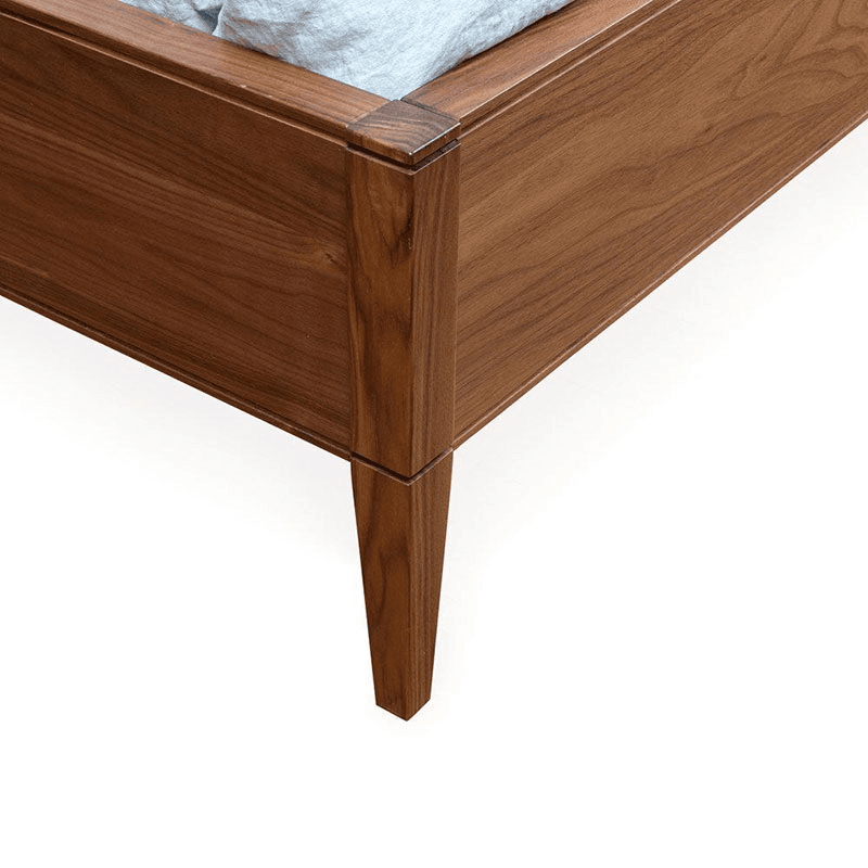 Lars King Size Bed, Grey and Walnut