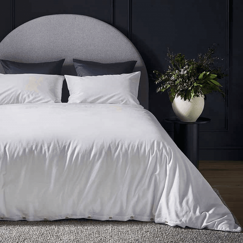 Luxe Cotton Pair of Standard Pillowcases, Snow
