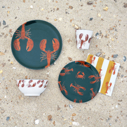 Image showing the Lobster Melamine side plate, Dia20.3cm product.