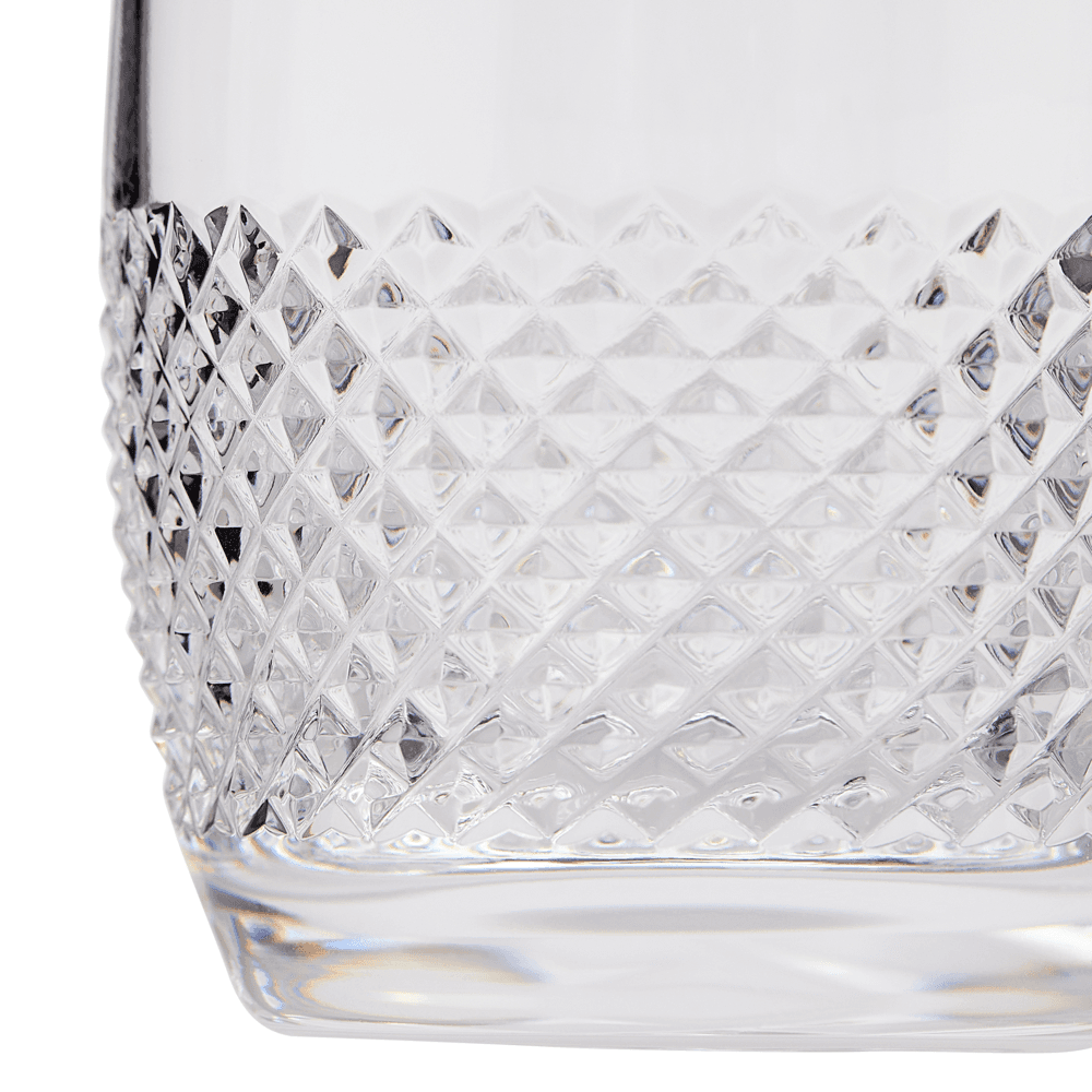 Diamond Mosaic Set of 2 Tumblers, 260ml, Clear