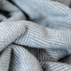 Image showing the Recycled Wool Knee Blanket, 190 x 72cm, Charcoal product.