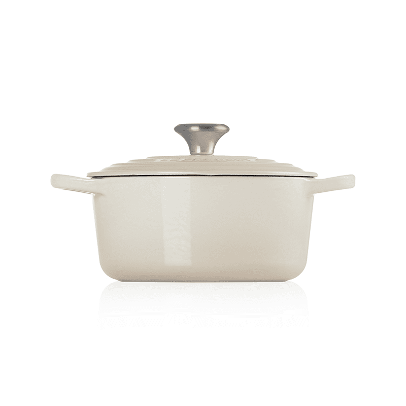 Signature Cast Iron Round Casserole, 26cm, Meringue
