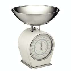 Image showing the Living Nostalgia Mechanical scales, 4Kg, Cream product.