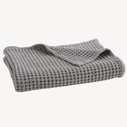 Image showing the Waffle Towel Bath Towel, Dove Grey product.