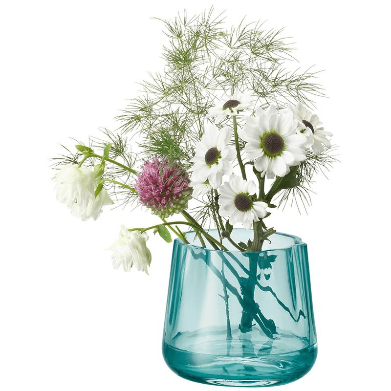 Lagoon Tealight Holder & Vase, D8.5cm, Sea Green
