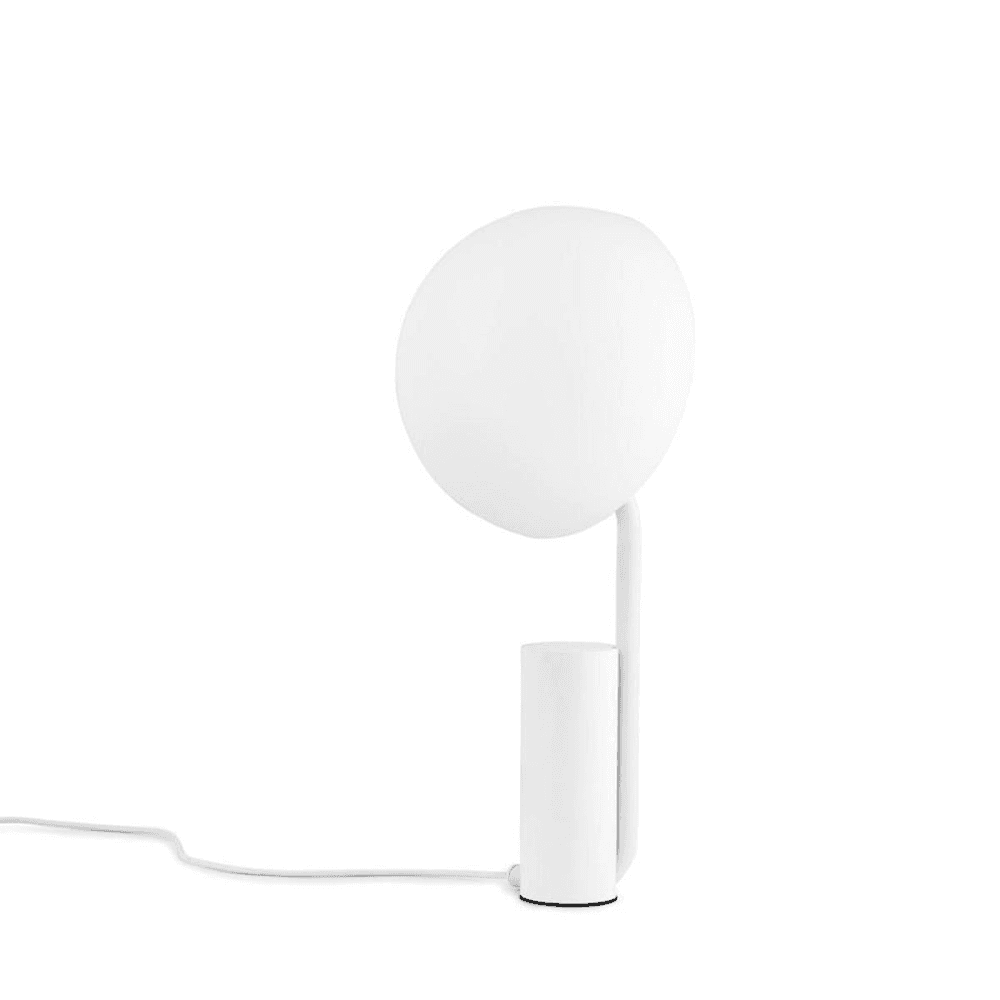 Cap Table Lamp D28 x H50cm White, White