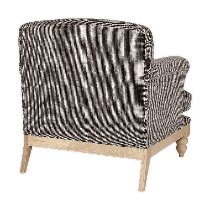 Maganda Cotton Armchair, Charcoal