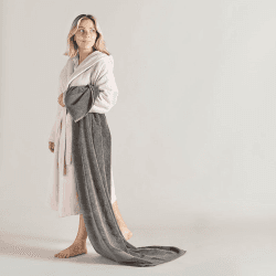 Image showing the The Plush Bath Towel, Slate product.