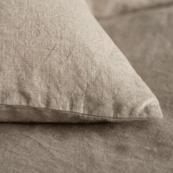 Image showing the Linen Housewife Pillowcase, Standard, Natural product.