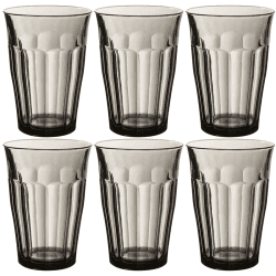 Image showing the Picardie Set of 6 Tumblers, 360ml, Grey product.