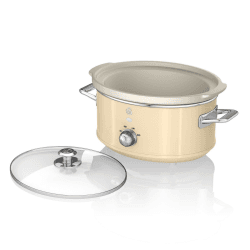 Image showing the Retro 3.5L Slow Cooker, Cream product.