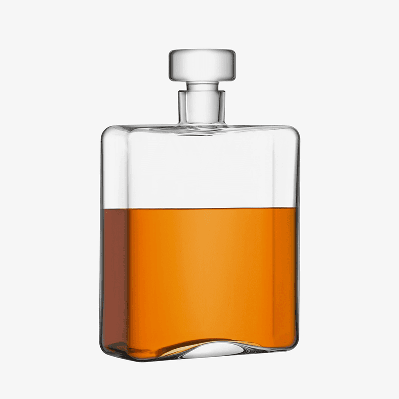 Cask Whisky Oblong Decanter, 1l, Clear