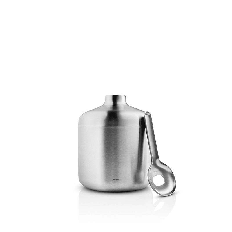 Liquid Lounge Insulated Ice Bucket with Scoop, D14 x H17cm, Brushed Steel
