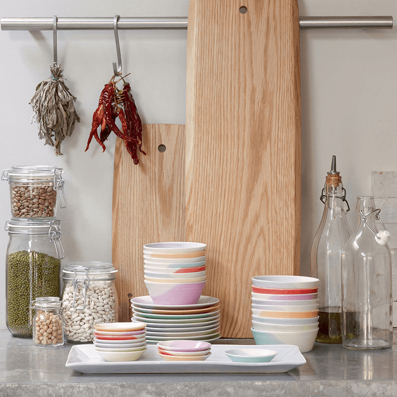 1815 Brights Set of 8 tapas plate, 16cm, Mixed Colours