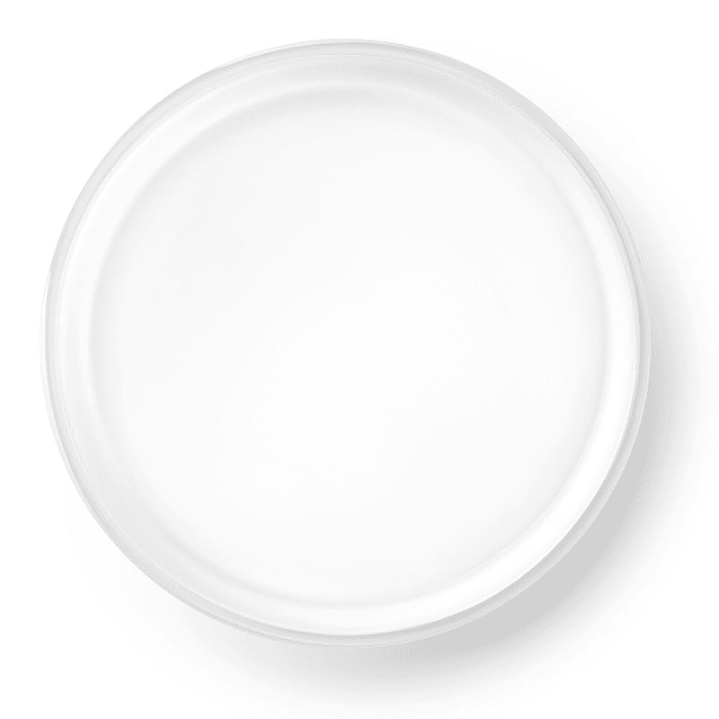 Collective Low Glass Bowl, D35cm, White