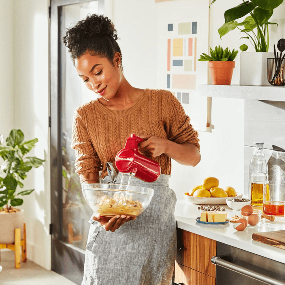 Cordless Hand Mixer, Empire Red