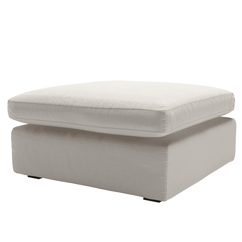 Long Island Slim Medium Rectangular Footstool, H47cm x W88cm x D73cm, Taupe
