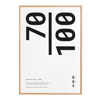 Image showing the Timber Poster Frame with Acrylic Glass, 70 x 100cm, Oak product.