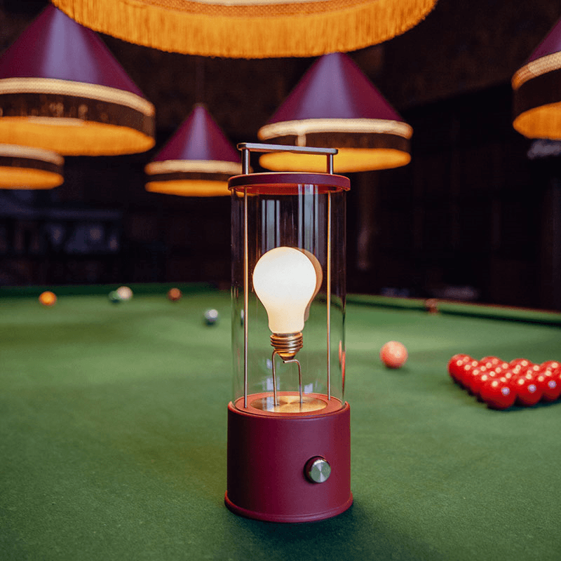 The Muse Farrow & Ball Portable Lamp, Pomona Red