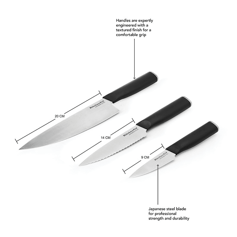 Classic 3 Piece Chef's Knife Set