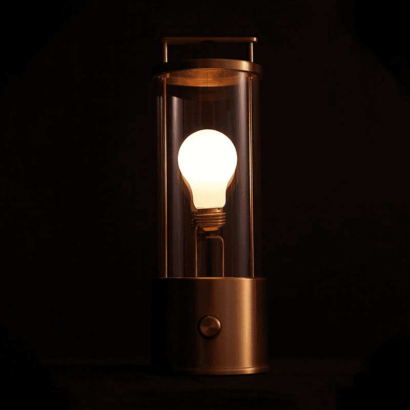 The Muse Portable Lamp, Solid Brass