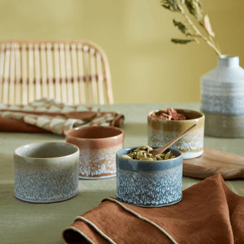 Image showing the Kiln Accents Set of 4 Small Pots, D8.5cm, Multi product.