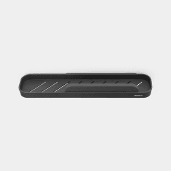 Image showing the MindSet Shower Shelf With Squeegee, Dark Grey product.