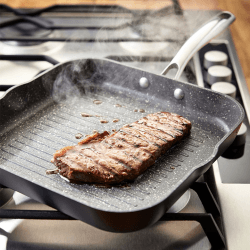 Image showing the Rocktanium Non-Stick grill pan, 26 x 26cm, aluminium product.