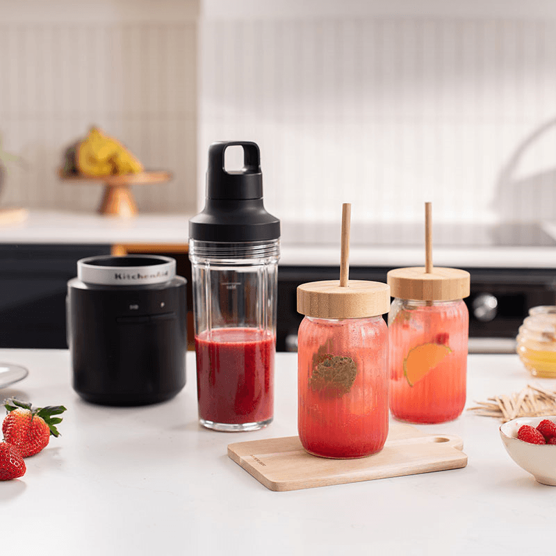 Cordless Portable Blender Battery Included, Matt Black