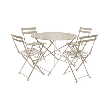 Image showing the Rive Droite Bistro Garden table with 4 chairs, Clay product.