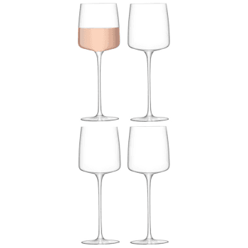 Image showing the Metropolitan Set of 4 Wine Glasses, 350ml, Clear product.