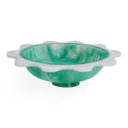 Image showing the Mustique Ripple Bowl, D37cm, Teal product.