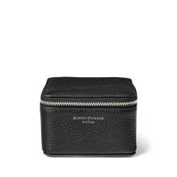 Image showing the Travel Watch & Ring Box, L12 x W12cm, Black Pebble product.