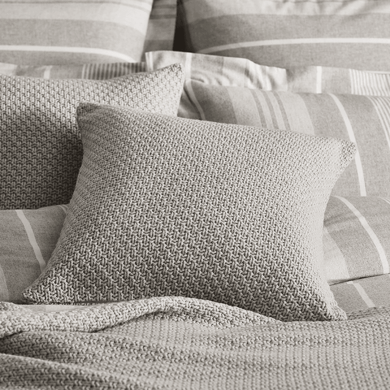Maddox Mink Cushion Cover, 50 x 50cm, Cloud Marl