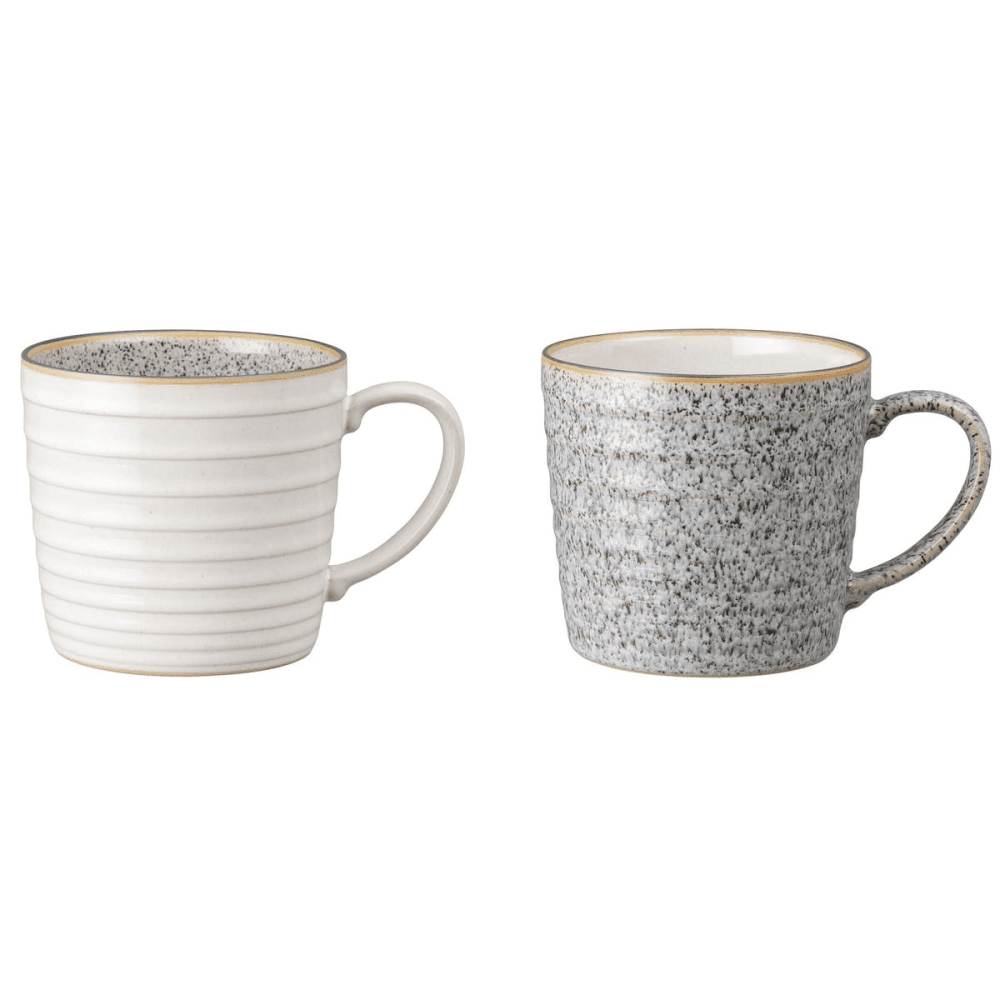 Studio Grey Pair of ridged mugs, 400ml