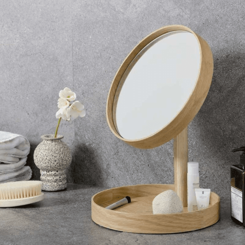 Look Magnify Mirror, Oak