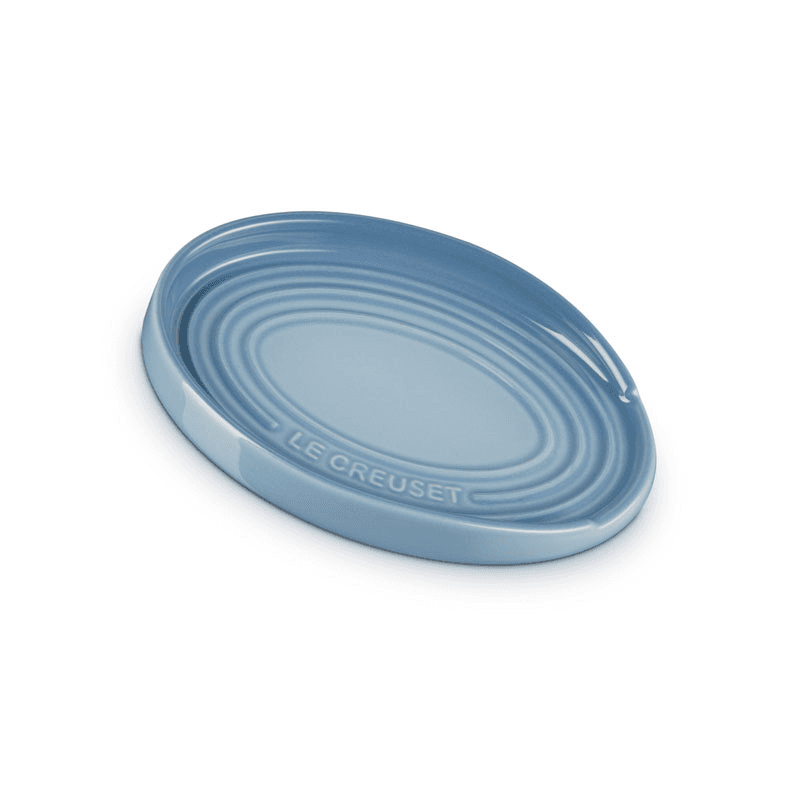 Stoneware Oval Spoon Rest, 15cm, Chambray