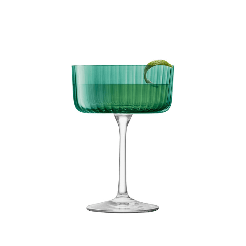 Gems Set of 4 Champagne/Cocktail Glasses, 230ml, Jade