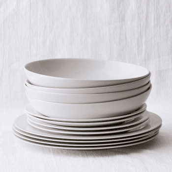 Image showing the Symons Dinner set with 12 pieces, White Bone China product.