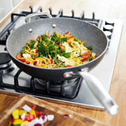 Image showing the Rocktanium Non-Stick wok, 30cm, Aluminium product.