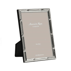 Image showing the Bamboo Photograph frame, 5 x 7" with 10mm border, Silver Plate product.