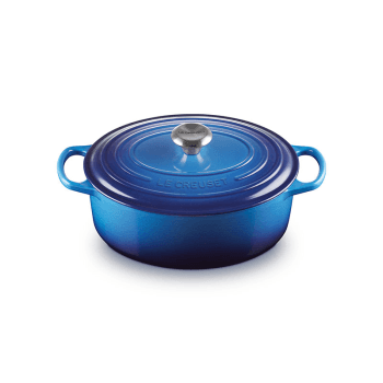Image showing the Signature Cast Iron Oval Casserole, 29cm, Azure product.