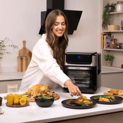 Image showing the Digital Air Fryer Oven, 12L, Black product.