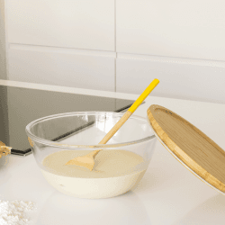 Image showing the Glass Bowl With Bamboo Lid, 2.6L, Clear product.